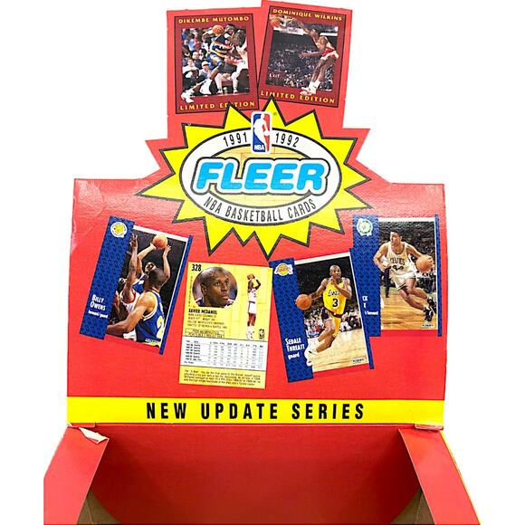 1991-1992 Fleer NBA Basketball Cards Update Series Box Display 591 *No Packs* - Picture 1 of 7